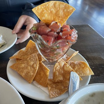 Sam's Chowder House - Ahi tuna poke - Seafood Near Me - Half Moon Bay, California Sam's Chowder House - Ahi tuna poke - Seafood Near Me - Half Moon Bay, California