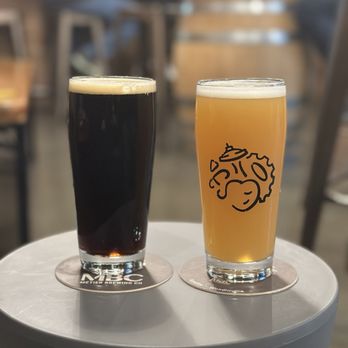 Metier Brewing - Coconut Porter (CO2)  and Black is Beautiful Hazy IPA - Breweries Near Me - Woodinville, Washington