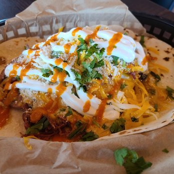 Torchy's Tacos - Ace of Spades - Such a filling and messy taco. Get this if you're hangry. - Tacos Near Me - Austin, Texas Torchy's Tacos - Ace of Spades - Such a filling and messy taco. Get this if you're hangry. - Tacos Near Me - Austin, Texas