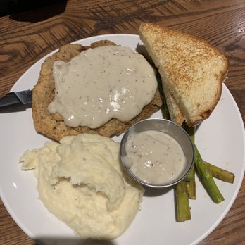 11|17 - Chicken Fried Steak, Mashed Potatoes with Cream Gravy, Asparagus - New American Near Me - McKinney, Texas