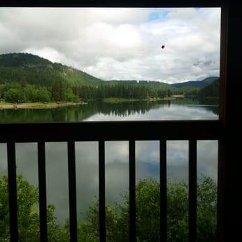 Riverview Motel - View from upper balcony room - Hotels Near Me - Ione, Washington