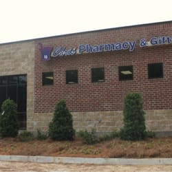 Chris' Pharmacy And Gifts - The front of the fairly new building.