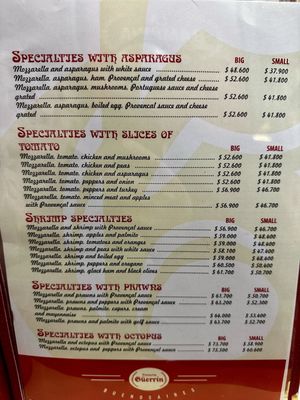 Menu photo 4 Güerrín Buenos Aires, C