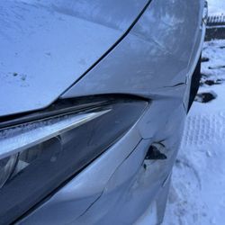 Brattleboro Collision Center - The damage before Todd and his team fixed her up!