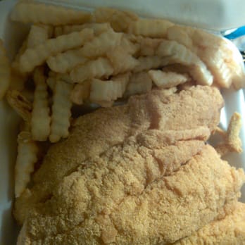 Timmy Chan's - 3 piece Fish, 8 Shrimp w/ French Fries & Biscuit - Chinese Near Me - Houston, Texas