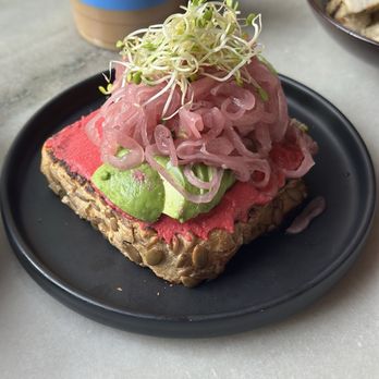 Cafe Hagen - Beet avocado toast - Cafes Near Me - Seattle, Washington