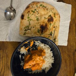 Karma Indian Cuisine & Lounge - Butter chicken with naan