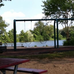 Swings looking out to the water Swings looking out to the water