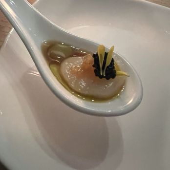 Miku - Seung hooked us up with complimentary scallops topped with caviar for our anniversary! - Japanese Near Me - Vancouver, British Columbia