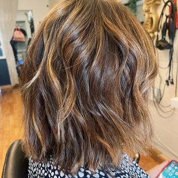 Honeycomb studios  - Carmel brown bob - Hair Stylists Near Me - Abbotsford, British Columbia