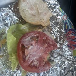 Cook Out - A closer look at the burger, the tomato was the star!