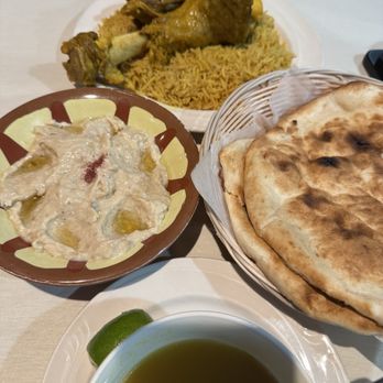 Marib Restaurant - Lamb Shank Haneeth, BABA GHANNOUGE - Arabic Near Me - Springfield, Virginia