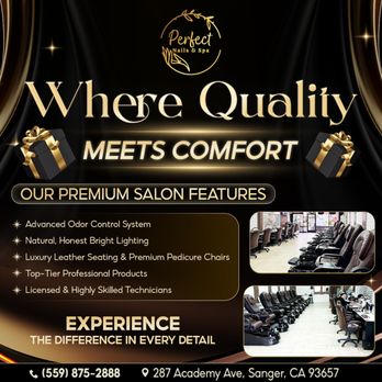 Perfect Nails & Spa - WELCOME TO YOUR NEW FAVORITE ESCAPE: PERFECT NAILS & SPA! - Nail Salons Near Me - Sanger, California Perfect Nails & Spa - WELCOME TO YOUR NEW FAVORITE ESCAPE: PERFECT NAILS & SPA! - Nail Salons Near Me - Sanger, California