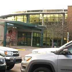 Covered, drive-up patient drop off