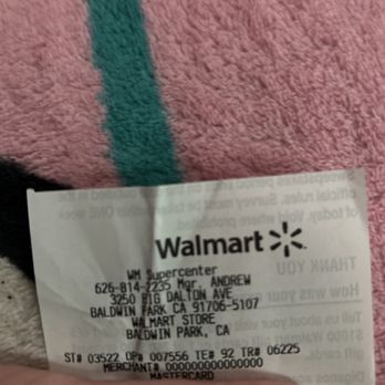 Walmart Supercenter - Receipt with Mgr name, so maybe they can train their employees in customer service how to assist their customers. - Department Stores Near Me - Baldwin Park, California Walmart Supercenter - Receipt with Mgr name, so maybe they can train their employees in customer service how to assist their customers. - Department Stores Near Me - Baldwin Park, California