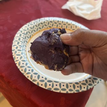 Light on the Sugar - Ube cheesecake cream puff dissected... so good. - Bakeries Near Me - Winter Park, Florida Light on the Sugar - Ube cheesecake cream puff dissected... so good. - Bakeries Near Me - Winter Park, Florida