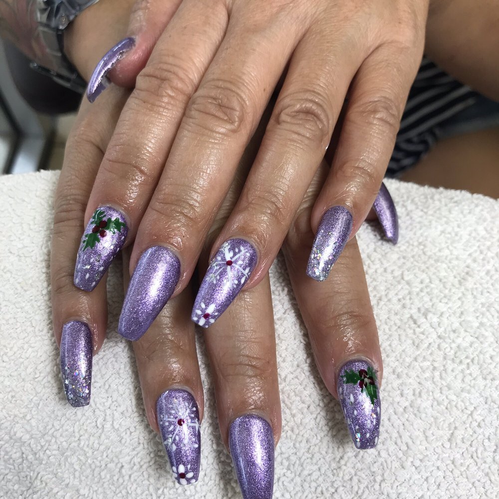 Sparkle Nails Corp - Christmas design - Waxing Near Me - Kaneohe, Hawaii Sparkle Nails Corp - Christmas design - Waxing Near Me - Kaneohe, Hawaii