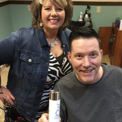 Las Vegas Hair Enhancements - Another happy client! Todd loving his cut and color.