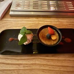 Crème brûlée.