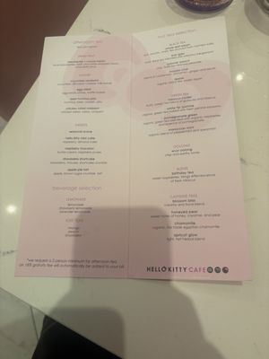 Menu photo 1 Hello Kitty Cafe Irvine, CA