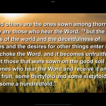 Trinity Community Church - Parable of the soils... hardness of the heart. - Churches Near Me - Clovis, California Trinity Community Church - Parable of the soils... hardness of the heart. - Churches Near Me - Clovis, California
