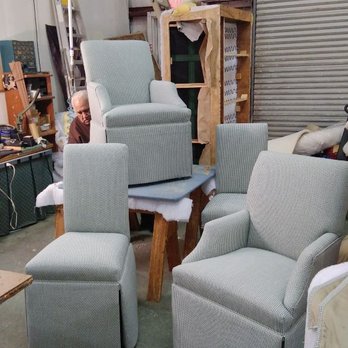 Beam's Upholstery - Completely re-made Parsons chairs. New foam throughout as well as added skirts. Dec 2017 - Furniture Reupholstery Near Me - Acworth, Georgia