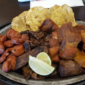 Noches de Colombia - Picada noche.... sausage, meat, tostones and cracklin/ chicharron - Colombian Near Me - Randolph, New Jersey Noches de Colombia - Picada noche.... sausage, meat, tostones and cracklin/ chicharron - Colombian Near Me - Randolph, New Jersey