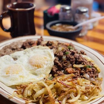 El Rincon de Cortez - Picadillo withOver easy eggs - Mexican Near Me - El Paso, Texas