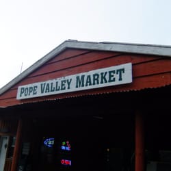 Pope Valley Market - Sign out front