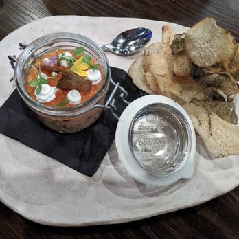 Sparrow + Wolf - Sparrow + Wolf 10/16/19: Riverence Steelhead Trout “Chips & Dip” – Smoked Trout Roe, Yuzu Crème Fraiche, Kennebec Potato Chips - New American Near Me - Las Vegas, Nevada Sparrow + Wolf - Sparrow + Wolf 10/16/19: Riverence Steelhead Trout “Chips & Dip” – Smoked Trout Roe, Yuzu Crème Fraiche, Kennebec Potato Chips - New American Near Me - Las Vegas, Nevada