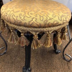 PAWS Thrift Shop - Wrought iron legged tuffet