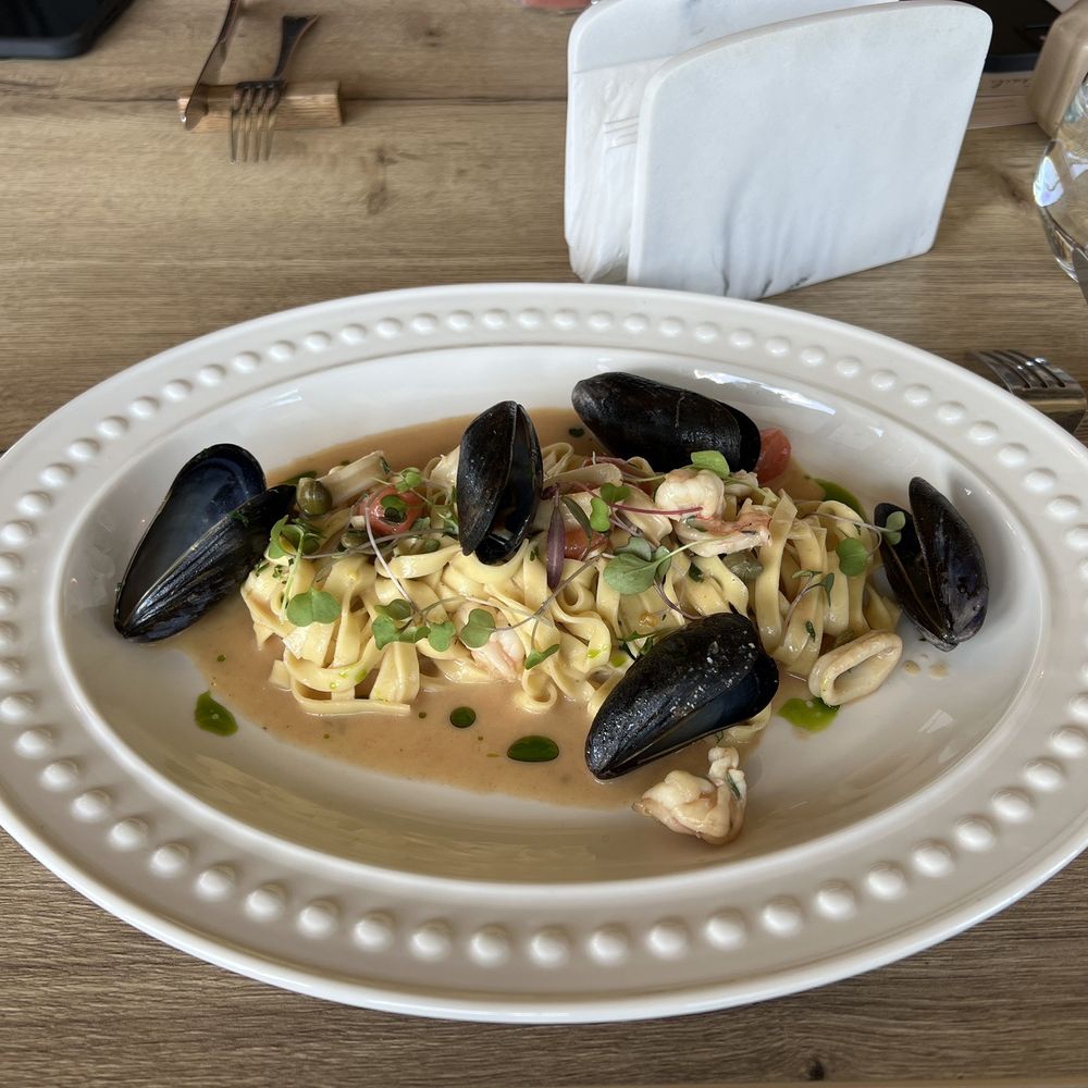 Rose Gose - Homemade Seafood Pasta - Cocktail Bars Near Me - Austin, Texas Rose Gose - Homemade Seafood Pasta - Cocktail Bars Near Me - Austin, Texas