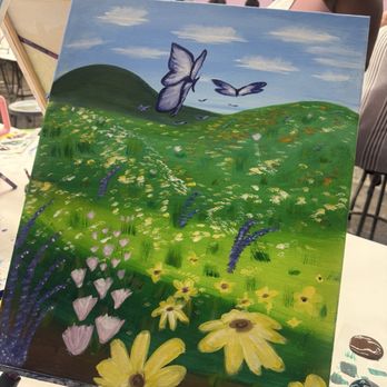 Purple Easel - Portrait - Paint & Sip Near Me - Ontario, California