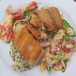 Regolin am See - Wels auf Risotto.
