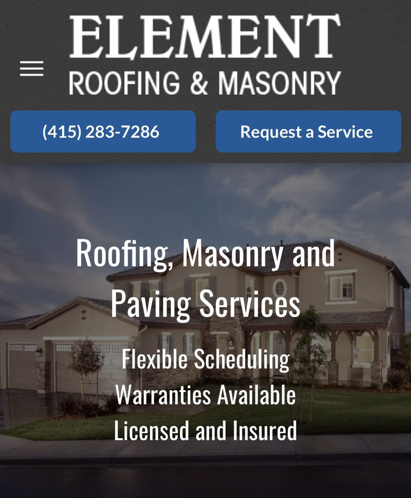 ELEMENT ROOFING & MASONRY Updated September 2024 San Francisco, California Masonry