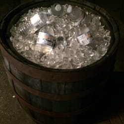 Trii Lounge - Barells with ice water!
