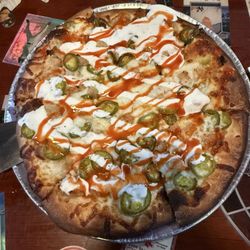 Brooklyn Pizza - 12" buffalo chicken ranch pizza. Delicious!!