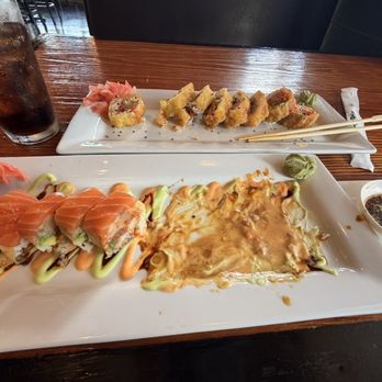 HK Sushi - Tiger roll and Texas roll in the back! - Sushi Bars Near Me - Watauga, Texas HK Sushi - Tiger roll and Texas roll in the back! - Sushi Bars Near Me - Watauga, Texas