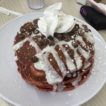 Casa El Desayuno - Red Velvet Pancakes - Breakfast & Brunch Near Me - North Las Vegas, Nevada