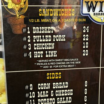 Wise Barbecue - Menu - Food Trucks Near Me Wise Barbecue - Menu - Food Trucks Near Me