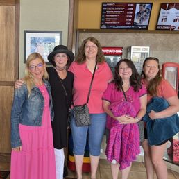 Enjoying the Barbie movie at Grand Avenue Theater with friends! Enjoying the Barbie movie at Grand Avenue Theater with friends!