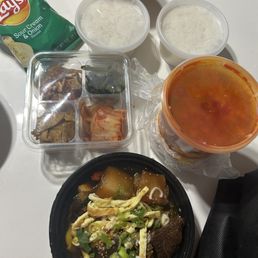 Beef soon tofu Beef soon tofu