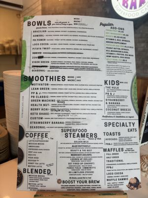 Menu photo 1 FIT BAR Superfood Cafe Renton, WA Menu photo 1 FIT BAR Superfood Cafe Renton, WA