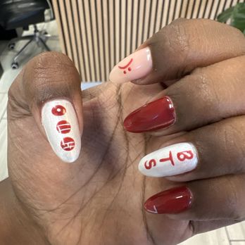 Solei Nail Bar - Trinity did a great job on my nails. I love the designs she did. - Nail Salons Near Me - Las Vegas, Nevada Solei Nail Bar - Trinity did a great job on my nails. I love the designs she did. - Nail Salons Near Me - Las Vegas, Nevada