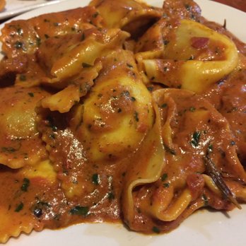 Bottega di Capri - Tortellini with Cheese, Porcini, Pumpkin with added sausage - Italian Near Me - Brookline, Massachusetts