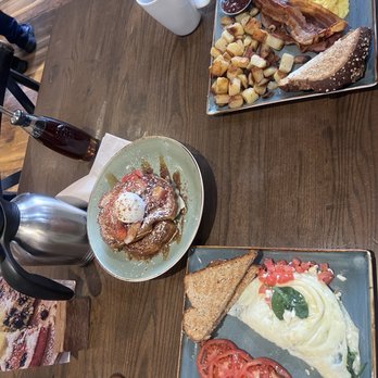 First Watch - Healthy Turkey Omelet, The Traditional with bacon, Strawberry Tres Leches French Toast, coffee - Breakfast & Brunch Near Me - Coral Springs, Florida First Watch - Healthy Turkey Omelet, The Traditional with bacon, Strawberry Tres Leches French Toast, coffee - Breakfast & Brunch Near Me - Coral Springs, Florida