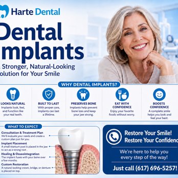 Harte Dental - Harte Dental restores dental implants with beautiful crowns and we are accepting new patients. Voted Best Dentist in Milton since 2017 - General Dentistry Near Me - Milton, Massachusetts Harte Dental - Harte Dental restores dental implants with beautiful crowns and we are accepting new patients. Voted Best Dentist in Milton since 2017 - General Dentistry Near Me - Milton, Massachusetts