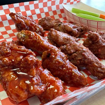 Wings and Beer - Bacon Rub and Sweet & Sour extra crispy bone-in wings - Chicken Wings Near Me - Reno, Nevada
