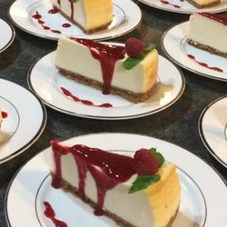 Copia on the Boulevard - New York style cheesecake with raspberry puree