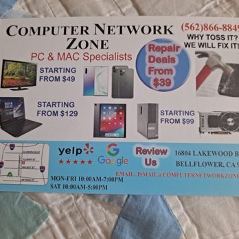 Computer Network Zone - IT Services & Computer Repair Near Me - Bellflower, California